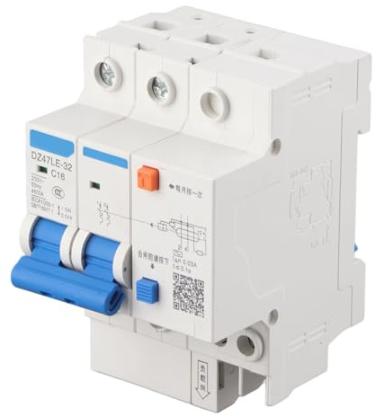 230V/16A contre les fuites DZ47LE-32 2P + 2 C16 Disjoncteur de courant résiduel 230V/16A