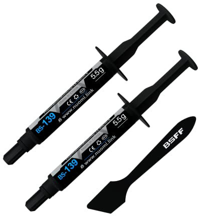 BSFF Thermal Paste, 11g with Toolkit CPU Paste Thermal Compound Paste Heatsink for IC/Processor/CPU/All Coolers, Carbon Based High Performance