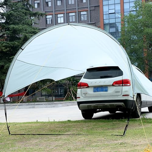 XRRJFYH Blanco Toldo Camper Tienda de Campaña para Coche Toldo Caravana Toldo Furgoneta Camper Carpas de Camping Impermeables Toldo Coche, 200×450×200 cm