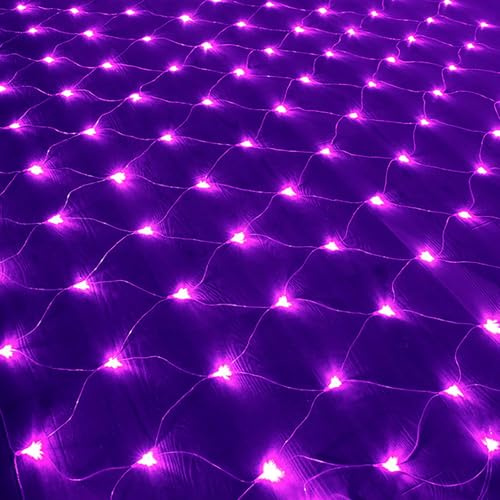 KINGCOO Cadena de luces de red que funciona con pilas, 192 luces LED de malla impermeable, 8 modos para interiores y exteriores, Navidad, jardín, patio, fiesta, boda, vacaciones, decoración de pared