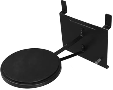 Bassdrum Pedal Schwarz für Doppelfußpedal, Stahl Übungspad | Trainieren, für Unterwegs und Beim Üben, Portable Ausführung, Leicht Zufällige Farbe