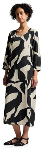 Street One Damen Gemustertes Midi-Kleid