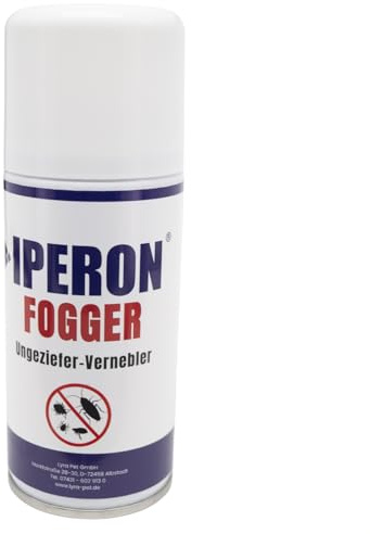 IPERON® 150 ml Fogger Ungeziefer-Vernebler - Abwehr von Schädlingen | Sofortwirkung gegen Ungeziefer - Mit Chrysanthemum cinerariaefolium Extrakt, Geraniol & Zitroneneukalyptusöl