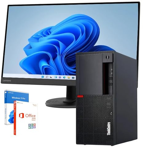Lenovo PC Completo Ufficio Professionale i7 no a 4.0ghz - Monitor 27 Pollici FHD 32 GB di Ram 1 Tera SSD Nvme - - Win 11 Pro MS Office Garanzia 36 MEsi