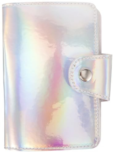 Étui pour Plaque de Nail Art en Plastique Argenté à Compartiments | Rangement pour Plaques Estampage, Organise les Gabarits, Protection Stable et Solide