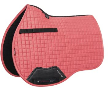 LeMieux Papaya Suede Square GP Saddle Pad - Saddle Pads for Horses - Equestrian Riding Equipment and Accessories - Large