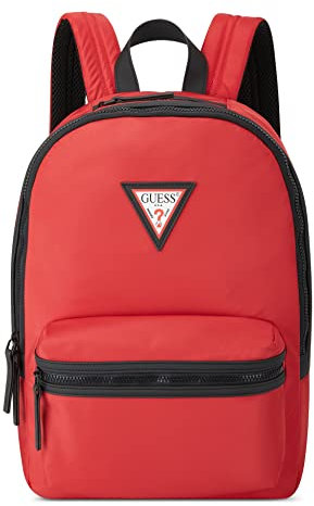 GUESS Unisex's Originals Designer, Backpack, Work Bag, Tote, Red, One Size