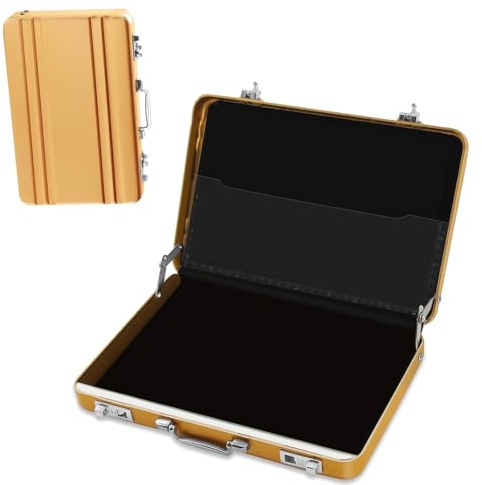 Aatpuss Geldkoffer als Geldgeschenk | Geldgeschenke Verpackung oder für Gutscheine,Geldkoffer Zum Geburtstag,als Hochzeitsgeschenk und Grußkarte (Gold)