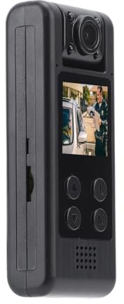 Fotocamera Corpo 4K, Registratore Audio Video, Telecamera Corpo HD 1080P, Grandangolo da 140 Gradi, Mini Fotocamera con Clip Posteriore, Piccola Telecamera Portatile Indossabile,