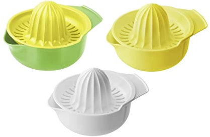 Fackelmann Manual de plástico San 12cm, exprimidor con Jarra 250ml cantidad: 1, Polipropileno, Verde o Blanco o Amarillo (42620)