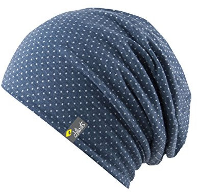 CHILLOUTS Florence Hat Sommer Beanie Unisex - Strickmütze Sommer, Beanie Herren Dünn, Unisex Sommermütze Luftig, Damen Baumwolle, Einheitsgröße OneSize, blau