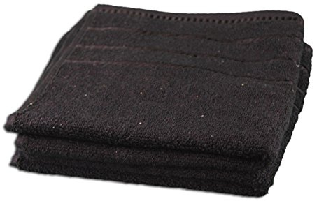 Gözze - Handtuch-Set, 2er-Set, Berlin, 100% Baumwolle, 50 x 100 cm - Schwarz