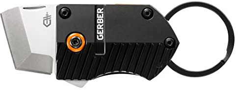 Mini Coltello Tascabile Gerber, Keynote, con Clip Per Cintura e Anello Portachiavi Staccabile, Lunghezza Lama: 2,2 Cm, Acciaio 5Cr15Mov, Manico in Alluminio, 31-003792