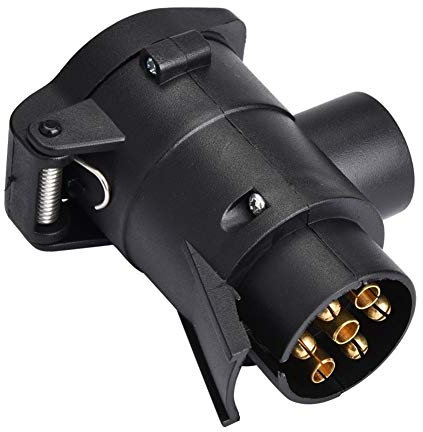 KSTE 7-13 Pin Auto Anhänger Steckdose Adapter-Konverter Caravan AHK Abschleppen Steckverbinder 12 V