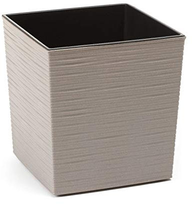 Yucca Vroubek Eco Pot de fleurs en plastique Gris 250 x 250 mm