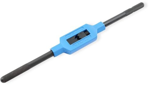 GSR Silver Windeisen DIN 1814 verstellbar, Handgewindebohrer (Gr.1.1/2 | M1 - M12), Spannbacken aus Werkzeug-Stahl, Vierkant-Aufnahme, Gewindeschneider Set Zubehör