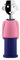 Alessi AM23 PAZ Korkenzieher aus thermoplastischem Harz, rosa und blau und verchromtem Zamak