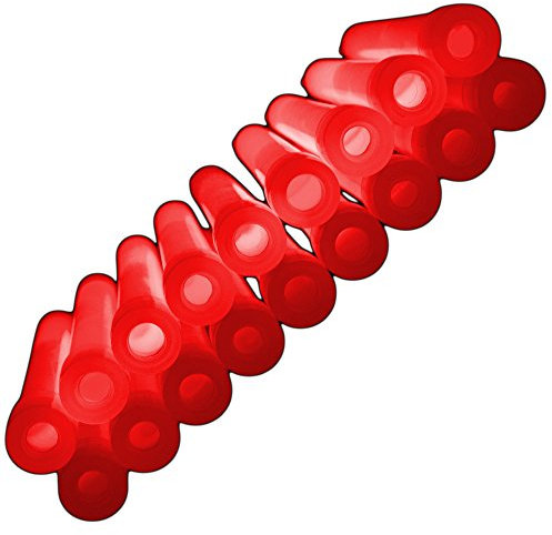 Glowhouse Lightstick Lot de 10 bâtons fluorescents – 15,2 cm, bâtons de lumière ultra lumineux avec durée de 12 heures (rouge)