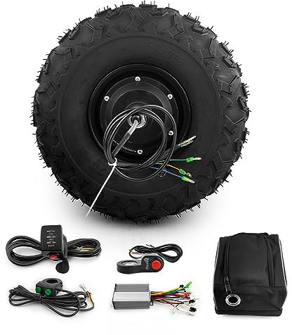 L-faster 24V 36V 48V 350W Wheelbarrow Cart Gear Hub Motor Kit Off Road 14.5 Inch Wheel (24V 350W)