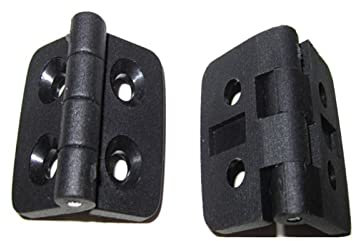 ELSAIL Bisagras Negras de plástico for Puerta, bisagras giratorias de Puerta, cajón de gabinete, joyero, envío Directo con 10 Piezas, Accesorios de Hardware de Materiales de Bricolaje
