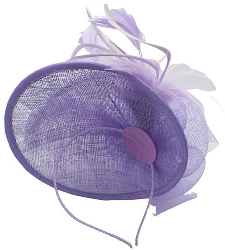 Topkids Accessories Fascinators Fascinator Hat Hats Headband Hatinator Ascot Fascinator Bridal Hats Wedding Fascinators for Women, Ladies, Girls On Aliceband (Lilac)