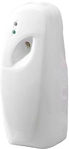 Automatic air freshener dispenser, Wall Mounted or Free Standing automatic adjustable fragrance aerosol spray sprayer white 300mL