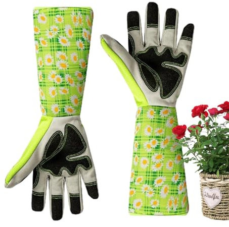 Luckxing Lange Gartenhandschuhe - Gartengeschenke für Frauen,Lange Gartenhandschuhe für Damen, dornensicher, Rosenschnitt-Gartenhandschuh für Kakteen, Rosen, Pflanzen