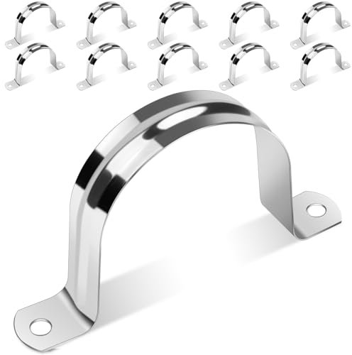 Caianwin Lot de 10 colliers de serrage en acier inoxydable 304 pour l'installation de tuyaux de gaz, de Qater ou de tuyaux de tuyau 60 mm