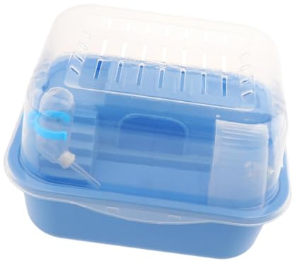 perfk Hamster Cage Habitat Ventilation Créative de Cage Animale Facile à Nettoyer Maison Hamster pour Souris Rats Hamster cobayes, Bleu