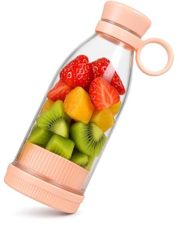 NutriCup Mini Mixeur Blender Portable USB 6 Lames Rechargeable – Smoothies, Jus, Fruits, Lait, Milkshakes – Mélangeur de fruits et Presse-Agrumes Compact Électrique pour Voyage, Sport, Bureau, Maison