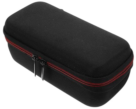 Milisten Funda Altavoz de Eva Diseño Multifuncional, Caja Protectora Portátil Compartimentos Internos y Bolsillos de Malla para Almacenamiento de Cables de Audio