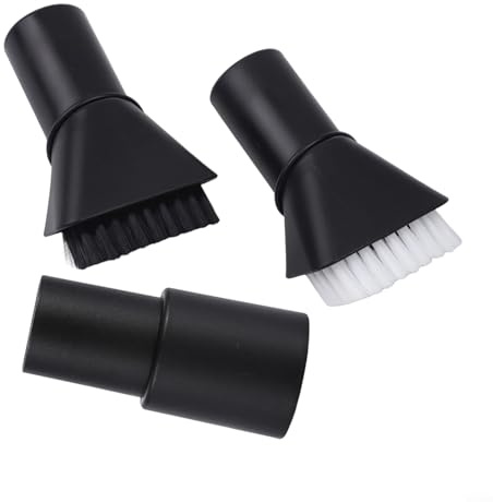 För Karcher WD 2 WD 3 WD 4 WD 5 WD 6 dammsugartillbehör sugborste set med dubbla borst alternativ och 32 till 35 mm adapter (svart)