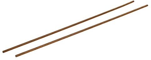 sourcing map 2 Stück Gewindestange M3 x 250 mm Gewindestifte 0.5 mm Gold | Messing Vollgewindestange, Für Maschinenbau Möbelmontage, M3 x 250 mm, Messing