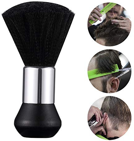 Surplex Friseur Nacken Bürste, Barber Soft Neck Duster Pinsel, Frisur Haare schneiden Salon Stylist, Black