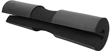 Oumij1 Langhantel Polster - Ergonomisches Griffschutz Design - Gewichtheben - Kurzhantel - Dickes Nackenpolster - Schulterstütze - Anti-Rutsch - NBR Material, Schwarz