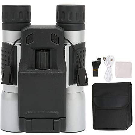 Fernglas Kamera, W32 1080P HD Digitale Teleskop Kamera mit 2 Zoll LCD Display Video Foto Recorder 12-fache Vergrößerung Camcorder für Vogelbeobachtung Jagd Sternenbeobachtung Wandern Sport