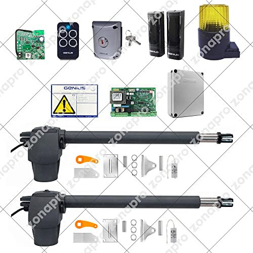 KIT CANCELLI A DUE ANTE BATTENTI G-FLASH KIT 868 MHZ 230V FAAC GENIUS 51701281