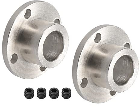 PATIKIL 12mm Interno Dia H13xD18 Rigido Flangia Attacco Motore Guida Albero Attacco Motore Connettore 2pz per Fai da Te Parti