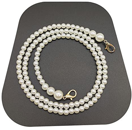 HAOBIN Tasche Kette Perlen Taschekette Taschenkette 100 Cm Taschenketten Perle Tasche Griff Perlenkette Trageriemen Kann FüR Diy Dekoration Handtasche Brieftasche Ersatztaschenkette Verwendet Werden