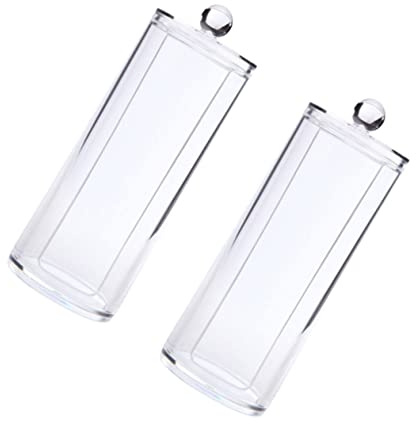Cabilock 2 Piezas Caja de Almacenamiento de algodón desmaquillante envases de Maquillaje Organizador dispensador de Discos de Algodon Organizador de Almohadillas de algodón, N566238I4428Y23MO0GBX