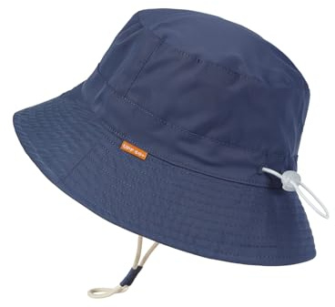 Creekstone Sombrero de sol para bebé, niño y niña, sombrero de pescador para niños, protección solar UPF 50+, sombreros de playa de verano para niños de 0 a 5 años, Azul, 6-24 Months