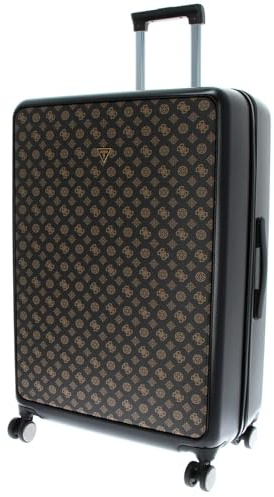 GUESS Verona Spinner Trolley L Dark Brown/Ochre