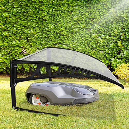 FIVMEN Garage en plastique pour robot tondeuse à gazon, toit, abri de protection, auvent pour tondeuse à gazon, robot tondeuse à gazon, 103 x 81 x 33 cm