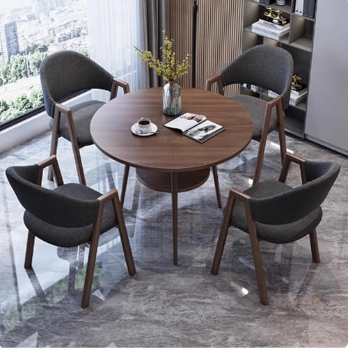 Kleines Konferenztisch-Set mit Stühlen, doppellagiger, runder Besprechungstisch für Büro und Küche, perfekt für Geschäftstreffen, Esszimmer und kleine Räume