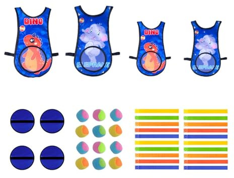 Luwecf Völkerballspiel, Wurfbälle-Set, Indoor- und Outdoor-Aktivitäten für und Erwachsene für den Kindergarten, Blau