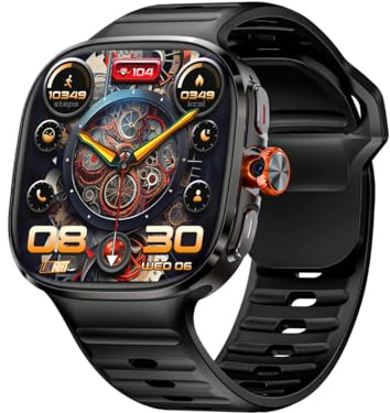 HaoYiShang 4G SIM Card Android Smart Watch, 2.16 '' AMOLED grande schermo 3GB+32GB Smartwatch per uomini donne con fotocamera rotante WiFi GPS, 1150mAh Fitness Activity Tracker Watch