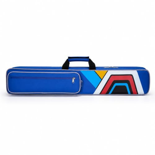 Ronyme Étui pour Queue de Billard Étui Housse Sac Porte-queues en Tissu Oxford Rembourré et Polyester avec Poches Multiples Bandoulière Réglable et Poignée