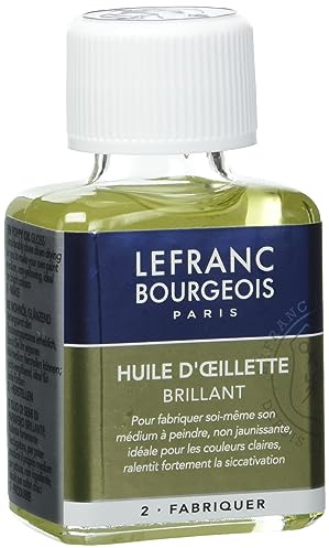 Lefranc & Bourgeois transparent 3 000 21 lösningsmedel oljor för oljemålning tillsats till 4,1 x 6,0 x 9,9 cm