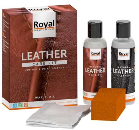 Oranje Furniture Care Natural Leather Wax & Oil Set 2x150ml
