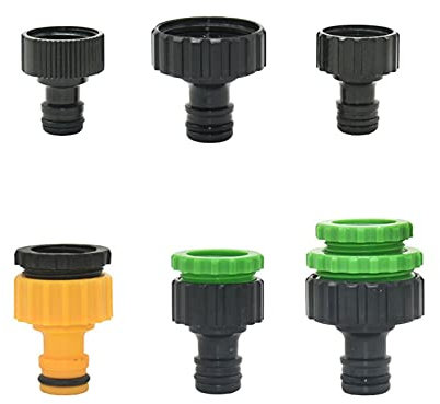 Gartenschlauch Adapter 1/2 Zoll 3/4 Zoll 1 Zoll Gewinde Schnellverbinder 16 mm Nippel Garten Sprinkler Tropfbewässerung Schlauch Wasserhahn Anschluss Zubehör 1 Stück (Farbe: BSP x 3I4 2,5 cm)